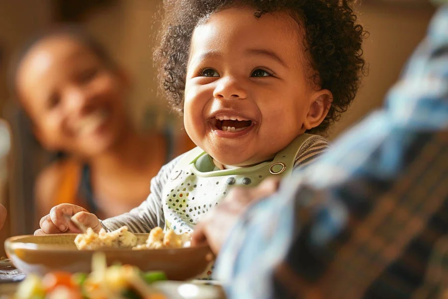 easy-to-clean silicone feeding set